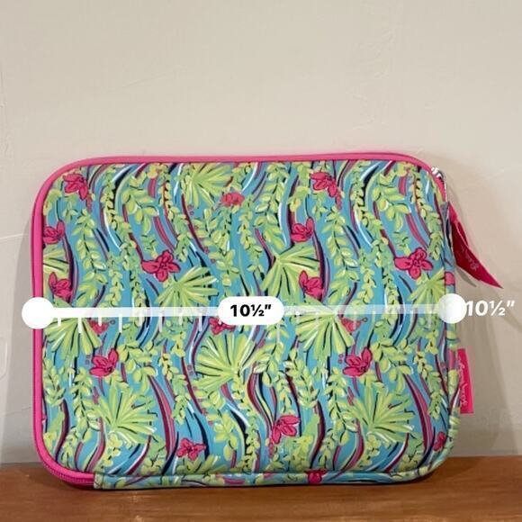 Lilly Pulitzer Padded Neoprene iPad/Tablet Zipper Case Cover "Good To See You" - Picture 3 of 5